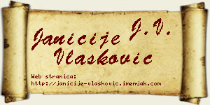 Janićije Vlašković vizit kartica